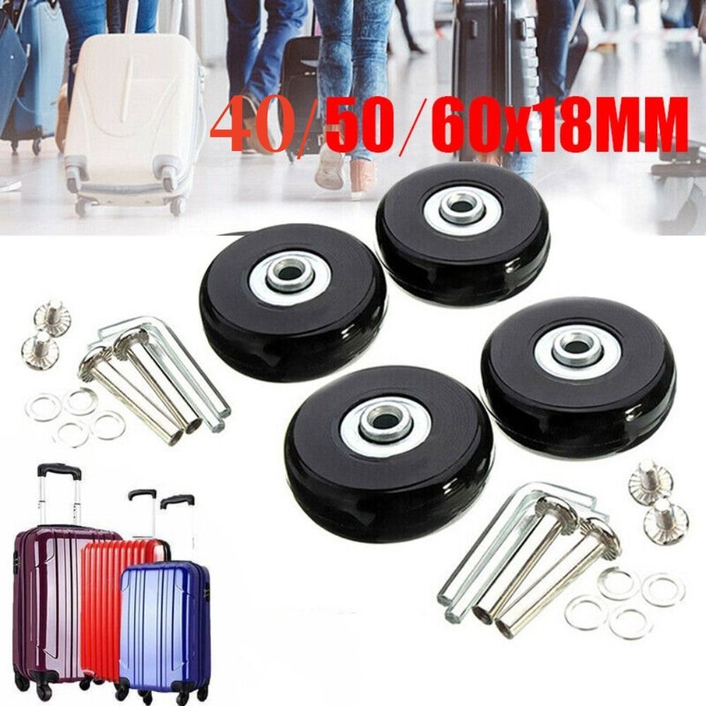 Silent Replacement Luggage Wheels - 57-59MM Widerstandsfähige Flexible Geräuscharme Ersatzachsen Reparatur-Set