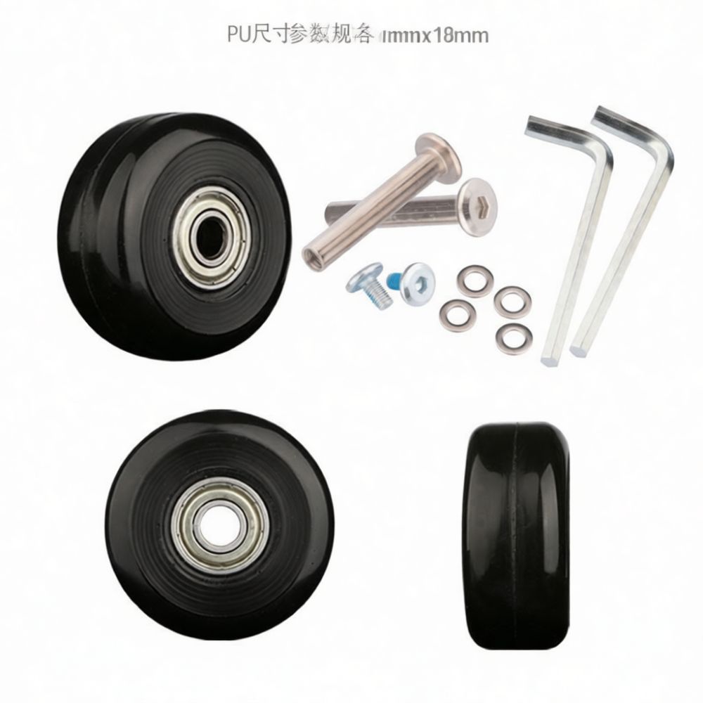 Gepäckrollen, Gummiräder, gerä – Silent Replacement Luggage Wheels Bewertung und Preis