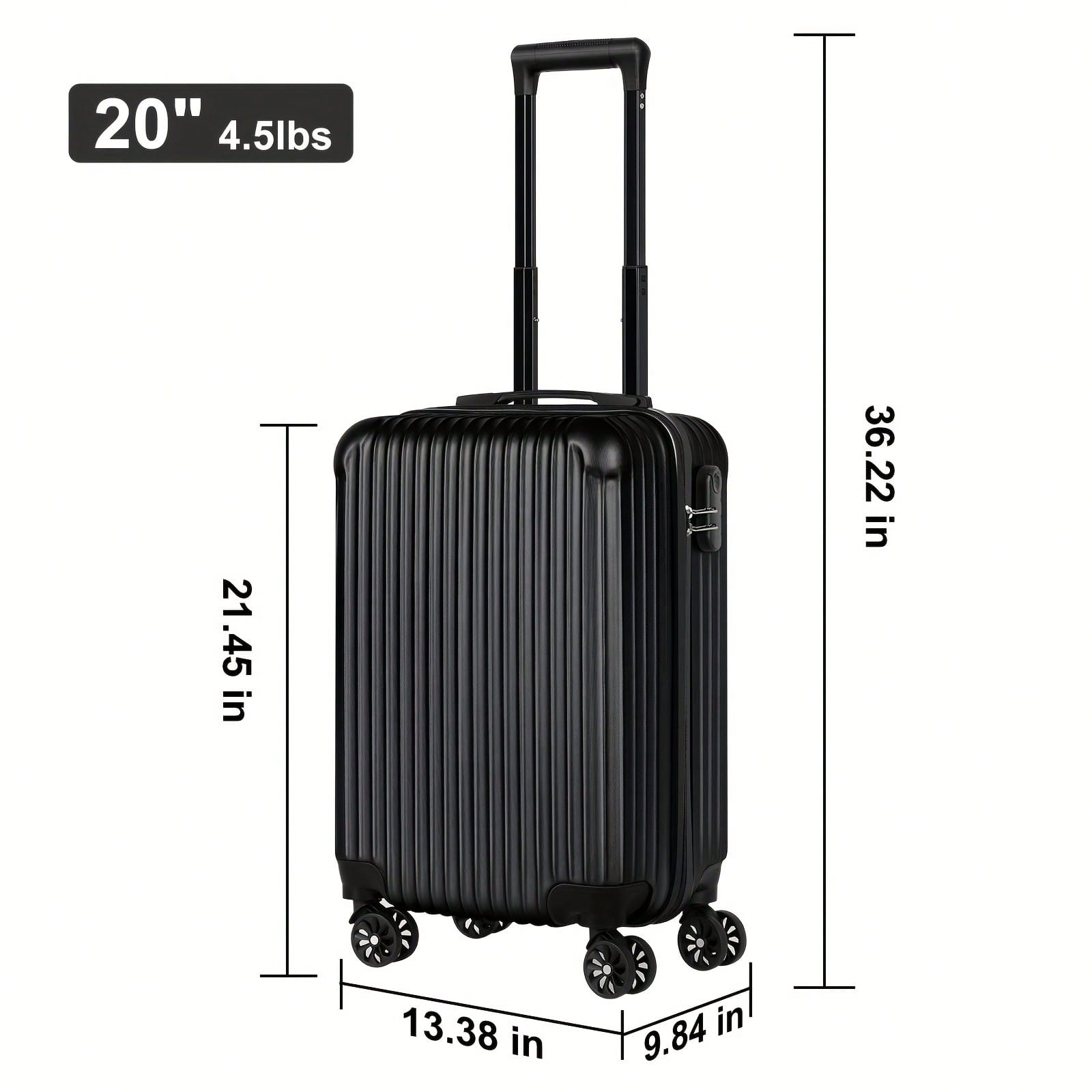 20-Zoll-Hartschalen-Handgepäck – Spinner Wheel Rolling Suitcase 20 Inch Bewertung und Preis