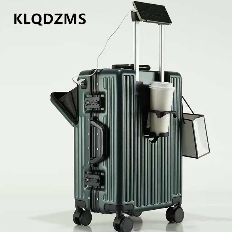 KLQDZMS Multifunktionaler Koff – Front Opening Laptop Luggage 24 Inch Bewertung und Preis