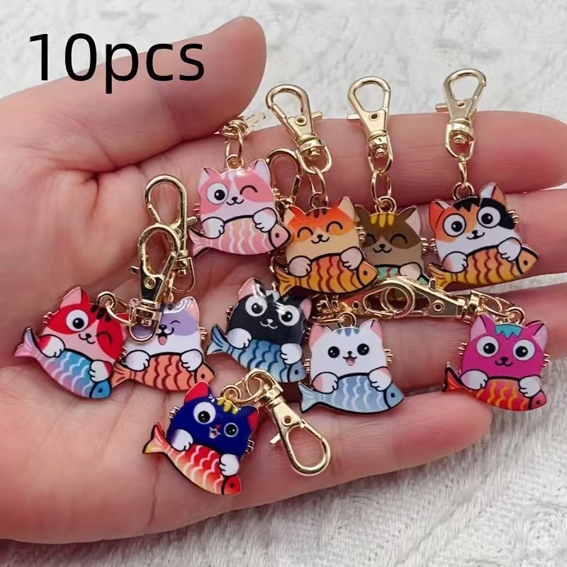 10 Stück bedruckte Katzen-Schl – Wallets Bewertung und Preis