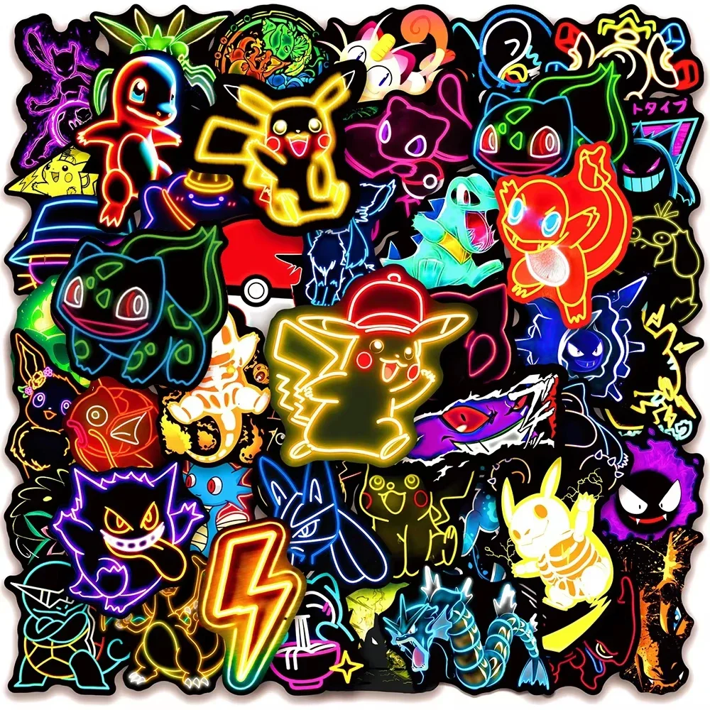 100 Stück Neon Pokémon Aufkleb – Luggage Bewertung und Preis